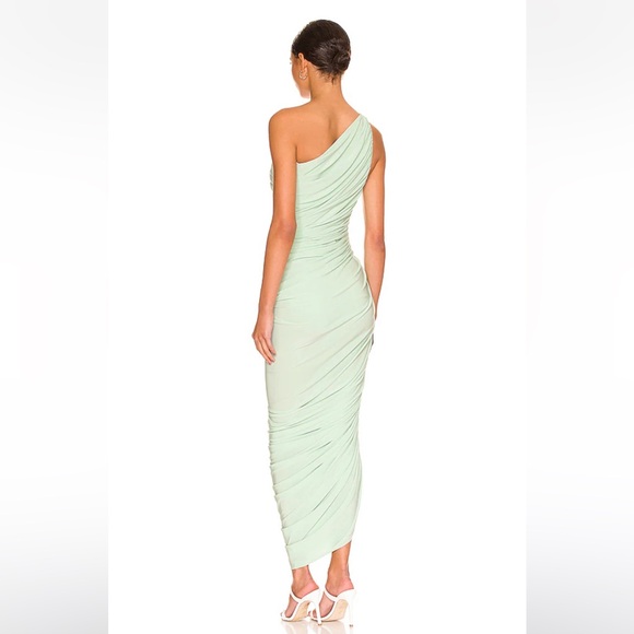 NWT Norma Kamali XS Diana dress seafoam - Picture 3 of 5